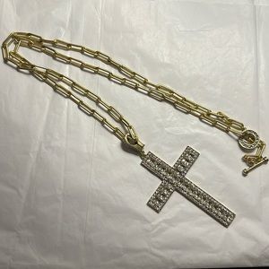 Heidi Daus Sheer Heaven Necklace with cross pendant